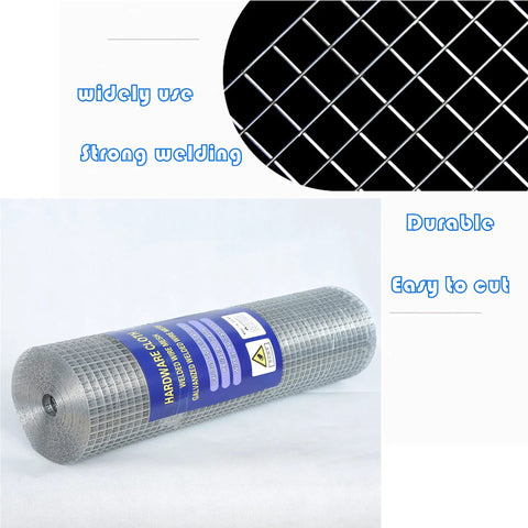 Heavy Duty Hardware Cloth 1/2 Inch Chicken Wire Mesh Fencing, Galvanized Metal Screen, roll view showing durability and easy cutting.