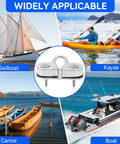 Beefy 316 Stainless Steel Cam Cleat With Rustproof Design, 6 To 15mm Rope Fit, ideal for Sailboats, Kayaks, Canoes, Boats