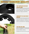 4 Inch Tall Landscape Edging 80 Foot Roll With 90 Anchoring Spikes And 5 Connectors showcasing durability and flexibility