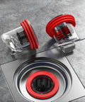 Odor Proof Floor Drain With Backflow Preventer And Magnetic One Way Drain Valve For 1.5 To 2.0 Inch Pipes, 2 Pack installed in sink