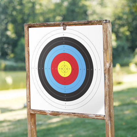 Bulk 30 Pack Archery Target Paper 40x40cm 10 Ring Indoor Target Faces set up outdoors
