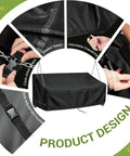 Heavy Duty Waterproof Porch Swing Cover For Two Person Outdoor Swing Bench Fits 52 Inch Long 28 Inch Wide With 18 Or 25 Inch Height All Weather Patio Furniture Protector From Rain Sun Dirt And Scratches - design features with clips, sealed seams, and adjustable drawstring.