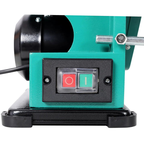 Heavy Duty 4X36 Belt Sander Paired With 6 Inch Disc Sander Built Tough High Torque Motor control panel with on/off buttons.