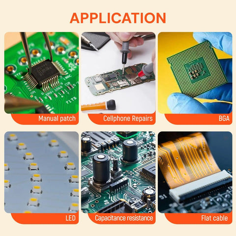 Application of No Clean Low Residue Solder Paste For BGA Soldering Flux in electronics repair and PCB assembly