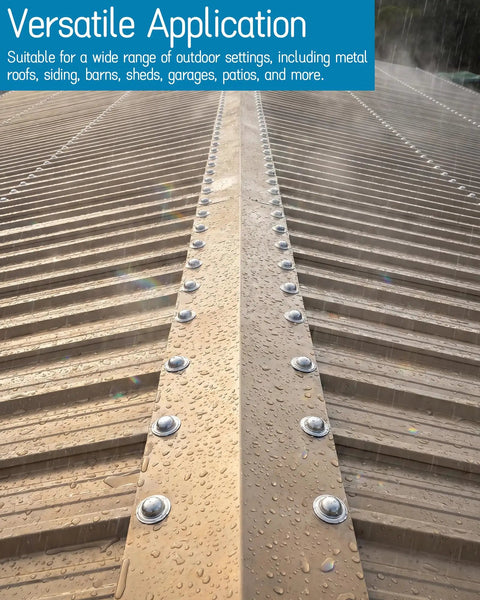 Built Right To Handle Any Home Improvement Job These Rock Solid Galvalume Metal Roof Screw Cap Covers Shut Out Rain And Block Rust In Clean Silver Including Fifty Pieces That Make Porch Repairs And Reliable Roof Maintenance A Total Breeze
