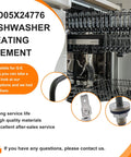 No Brainer Replacement Dishwasher Heating Element For GE, installed in open dishwasher, compatible with WD05X30818 WD05X24776 WD05X21294