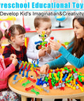 Children play with Stem Building Toys Set With 125 Pieces For Ages 3 4 5 6 7 8 And Up Boys And Girls Creative Engineering Blocks