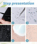 Step-by-step use of Rhinestone Transfer Sheets 27 Ft By 9 In Film Paper Hot Fix Tape for DIY on fabric with 0.3mm thickness.