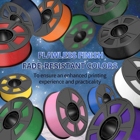 Eight Color Elite PLA Plus 3D Printer Filament Bundle with multicolor 1.75mm spools vacuum sealed 0.25kg each eight pack