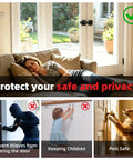 Easy As Pie Setup Heavy Duty 9 Inch Reversible Door Latch With Padlock Hole supports safety for home and pets