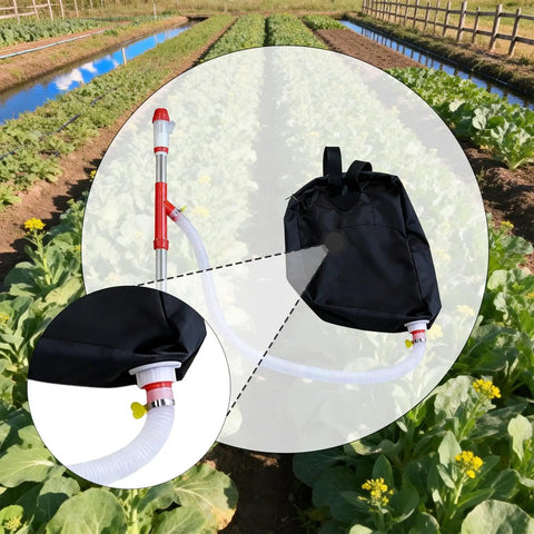 Backyard Spreader Backpack Sprayer For Granular Manure And Fertilizer in garden, stainless steel tube, heavy duty design