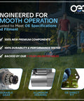 Engineered for smooth operation starter advertisement with durability and fitment features for lawn and garden tractors.