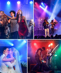 Six In One Party Lights With Nine 18W RGBWA And UV LEDs 8800mAh Rechargeable Battery Wireless Five Pack for event lighting