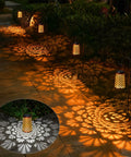 Outdoor Solar Lanterns 4 Pack Hanging Garden Lights Waterproof Metal Yard Pathway Landscape Decor Lamps With 2 Lighting Modes And No Fuss Setup For Backyard Patio And Easy Nighttime Illumination casting shell patterns at night