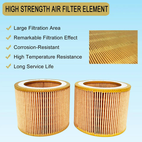 Two Pack 88171913 Air Filter Element For Air Compressors Pro Grade Heavy Duty High Efficiency Filtration Replacement