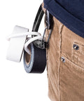 Pro Grade Black Gaffer Tape Rolls 1 Inch By 8 Yards Pack Of 4 Made In USA no residue tear by hand looped through belt
