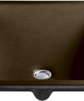 K-2838-KA Ledges Undercounter Lavatory in Black N Tan Finish with long straight lines and tight corners, top view.
