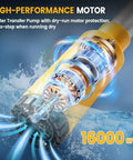 High-performance motor of No Brainer Heavy Duty Cordless Stick Water Transfer Pump With Brushless Motor for fast draining.