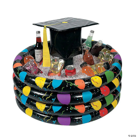 Class Of 2026 Graduation Inflatable Cooler With 72 Drink Capacity Floating Pool Ice Bucket Party Tub For Congrats Grad Celebrations