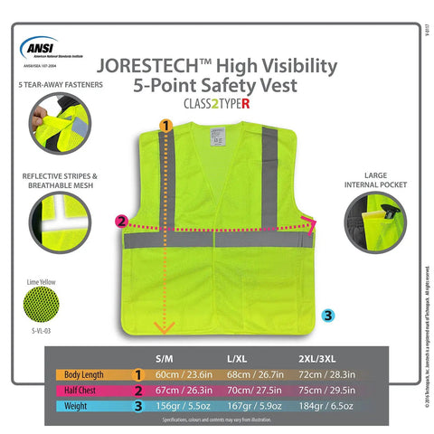Kickass High Visibility Safety Vest Featuring Rock Solid Five Point Breakaway System Top Shelf Reflective Dry Mesh For Tough Job Sites No Sweat Adjustable Fit Road Crews SM shown in lime yellow with reflective stripes and internal pocket.