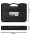 16 Piece Locking Lug Nut Master Key Set With Spline Star And Hex Keys Wheel Lock Removal Kit in closed black case