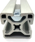 Roll-In T-Nut With Ball Spring 5/16-18 installed in a 15 Series aluminum extrusion, showcasing sturdy 13040 profile fit