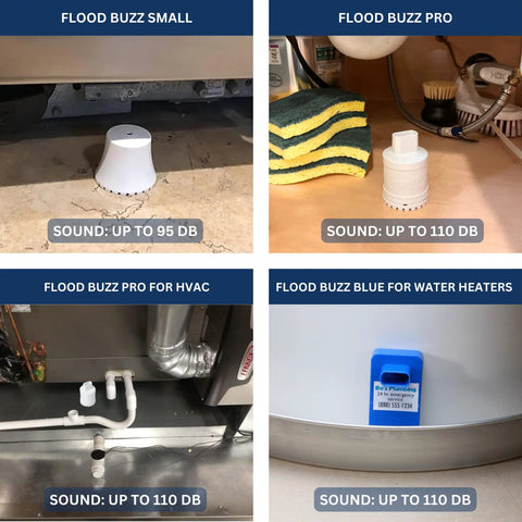 Compact Water Leak Alarm 3 Pack Ready To Use No Setup Required Battery Included Factory Installed Perfect For Tight Spaces