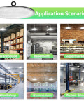 UFO High Bay LED Light 500W 50000LM Daylight 6000K 6500K IP65 Waterproof For Warehouse Basement Supermarket Workshop