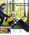Pocket Sized 4 Inch Screen Digital Microscope 200x Zoom With 8 LED Lights For 1080P Photo And Video USB Microscope Camera For Adults And Kids Ages 8 To 12 Lightweight Handheld Kit With 32GB Memory in forest use