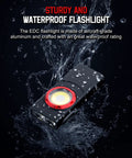Clip On EDC Ready Rechargeable Pocket Light With 700 Lumen Dual Light Sources, 9 Modes, waterproof design with red beam