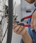 Using Heavy Duty Wire Rope Cutters 6 Millimeter Capacity With Opening Spring And Locking Lever Anti Fray Blade Geometry on bike cable