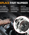 Front view of Beefed Up Alternator Replacement For Mercedes Benz W205 C300 2015 To 2018 C253 GLC300 2016 To 2019 GLC350e 2020 Metris 2018 To 2021 12V 190A 6 Groove Clutch Pulley A0009067703 being installed.