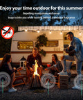 Group camping near RV using Citronella Mosquito Incense Sticks Pack For Outdoor Use With Plant Based Oils DEET Free Lasts Up To 2.5 Hours