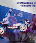Child assembling Technic Moon Rover Build Kit For Kids 10 Plus All Terrain Space Vehicle Toy With Realistic Suspension