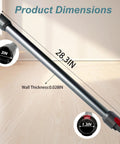 Long Reach Aluminum Extension Wand for Cordless Stick Vacuums with Quick Release 28.3 Inch Replacement Part for Dyson V7 V8