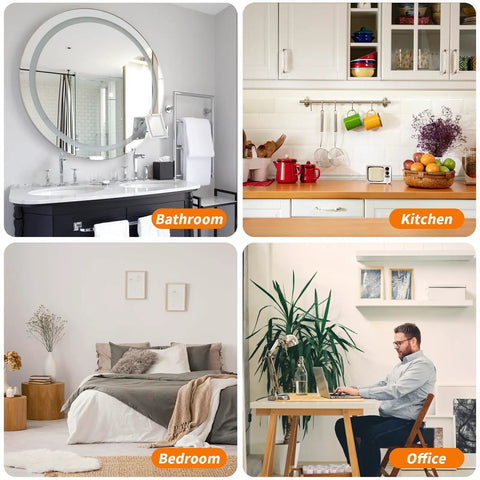 Twenty Four Pack Self Adhesive Picture Hooks Damage Free Wall Mounts Heavy Duty No Drill Adhesive Strips For Bathroom Kitchen Office Rearranging Made Easy Slick Home Organization Upgrade