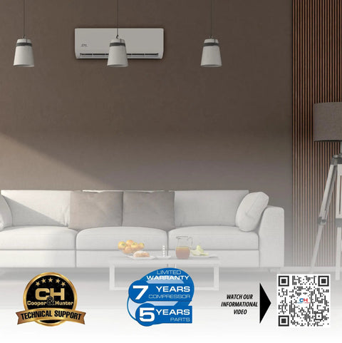 Heavy Duty 48000 BTU Five Zone Mini Split Air Conditioner And Heat Pump With Super Fast Cooling Slick Smart Controls And Five Wall Mounted Indoor Units For Total Home Comfort
