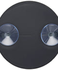 Super Crisp 6 Inch Suction Cup Makeup Mirror With 10X Magnification For Flawless Skincare And Precise Grooming Details Easy Win Bathroom Vanity Staple showing two suction cups on black base.