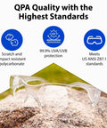 Anti Fog Safety Glasses Pack Of 2 Clear With Durable Polycarbonate Lenses For All Day High Impact Protection And UV Defense ANSI Z87 Certified Eyewear