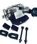 Beefy 3 Inch 75mm Tilting Rotary Table With Four Slots And M6 Clamp Kit for milling and metalworking tools, low profile design