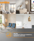 Venice 11 Inch LED Decorative Pendant Light Fixture With Iridescent Glass Shade in modern interiors