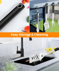 Easy storage and cleaning of Grill Gear Set With 4-In-1 Spatula, Fork, Tongs And Brush, hanging and washing