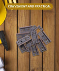 Heavy Duty Stainless Steel Quiet Flush Cabinet Door Hinges 10 Pack 51x25x1.2mm Red Antique on wood table