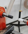 Pen Press Kit For Woodturning Lathes With MT1 Taper Handy DIY Pen Making Tool with black and white nylon pads on lathe