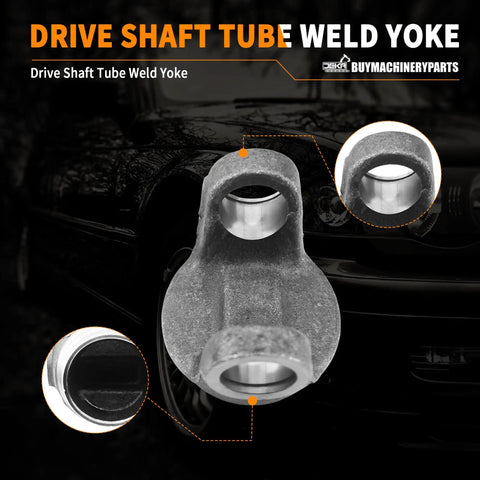 Heavy Duty Driveshaft Tube Yoke Replacement For 1350 Series U Joint With 3.000 Inch Tube Size And.083 Wall Thickness, close-up view.