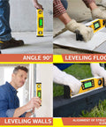 Digital Level 10 Inch Torpedo Level With Protractor And Magnetic Base used for leveling floors, walls, and structural elements