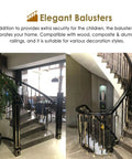 Top Notch Gold Aluminum Stair Balusters With Adjustable Railing Spindles Crafted For Indoor Patio And Deck Use Built Like A Tank Rust Resistant Coating No Sweat Assembly Sweet Upgraded Railings Twenty Piece Bundle in elegantly designed indoor stair railing setup.