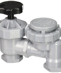 Irritrol 2706PR manual anti-siphon irrigation valve, 3/4 in, gray plastic body with black knob