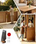 Heavy Duty Gate Wheel Replacement To Fix Saggy Wooden Doors Quiet Rolling Bearing Stops Door Drag Smooth As Butter Quick Install And Reliable Daily Use, showcasing door use and roller kit.
