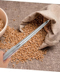 Pro Grade Portable Stainless Steel Grain Sampler With Rubber Grip for Fertilizers and Seeds Precise Sampling